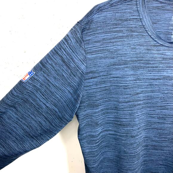 Patriots NFL Nike On Field Apparel Blue Top Size Large For Coach Jamael Lett - Picture 5 of 11